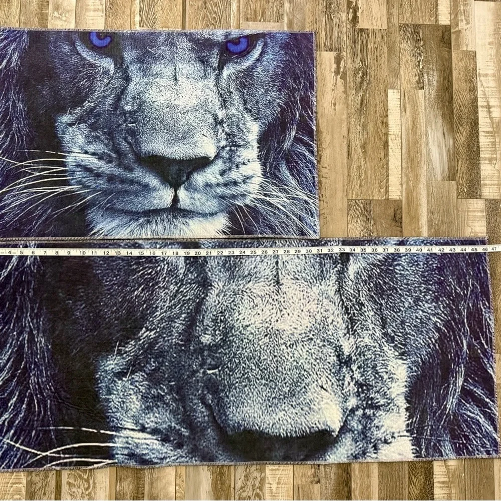 Blue Lion Shower Curtain